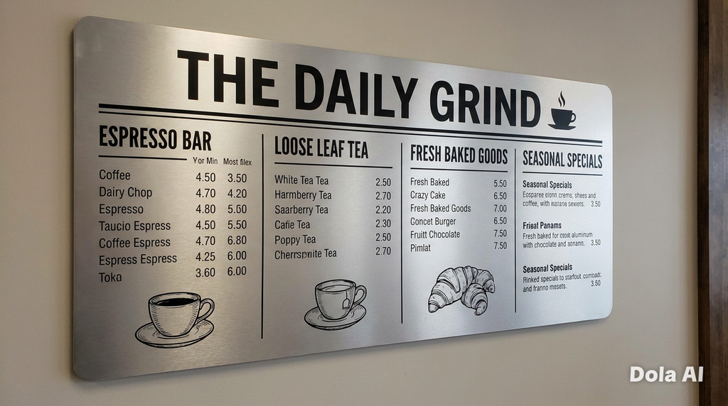 Custom Aluminium Sign Board – Personalised Indoor & Outdoor Printed Signs