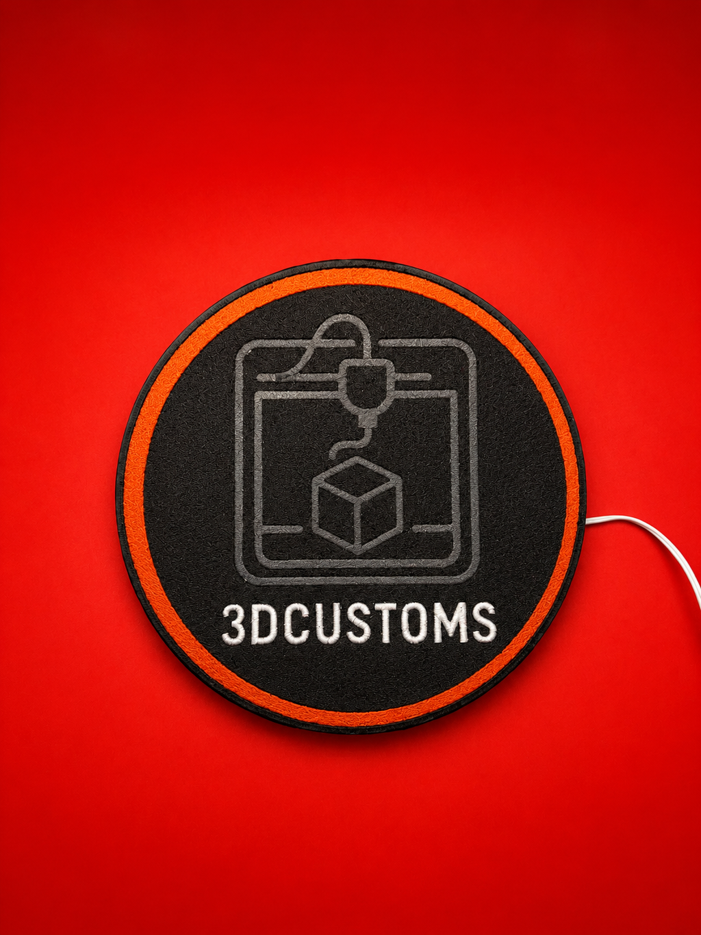 Custom 250mm LED Round Light Box – Personalised Bedroom & Gaming Room Sign