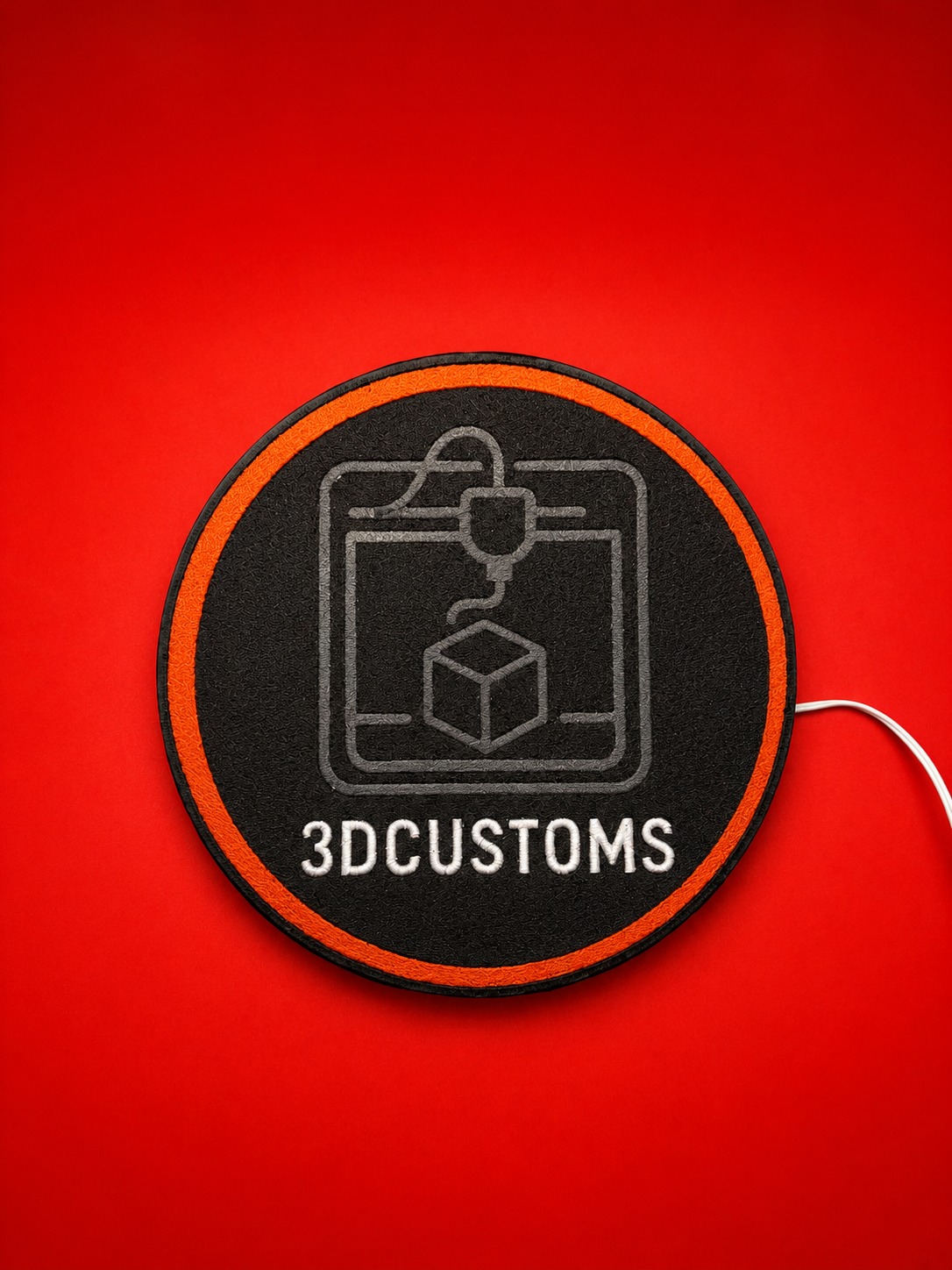 Custom 250mm LED Round Light Box – Personalised Bedroom & Gaming Room Sign
