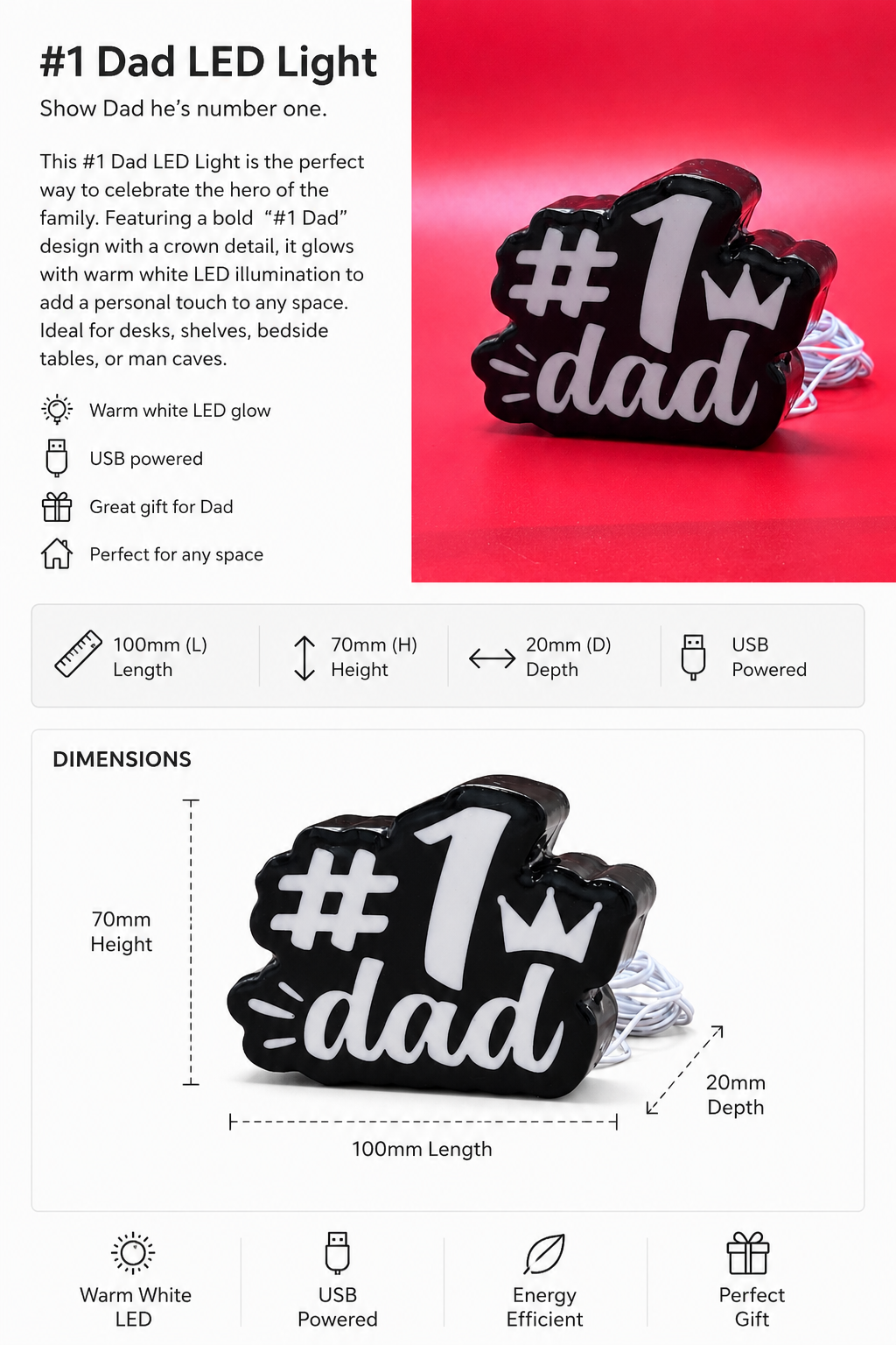 #1 dad light box