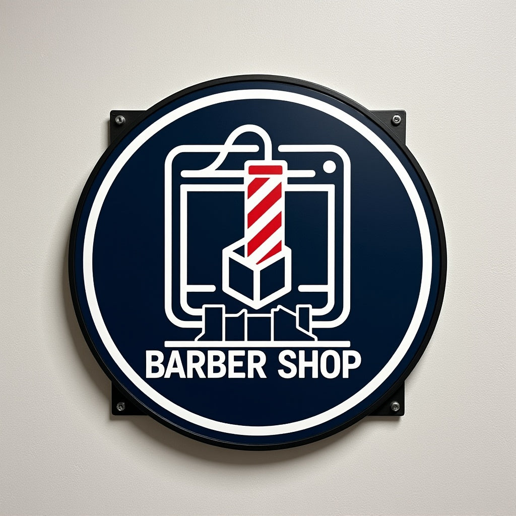 Custom 600mm Round LED Light Box – Large Personalised Illuminated Sign